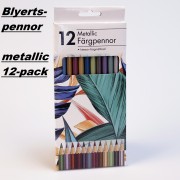 Färgblyertspennor METALLIC