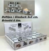 Doftljus i glasburk