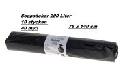 Sopsäckar 200 L.