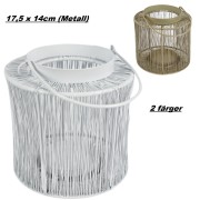 Ljuslykta Metall 17cm 