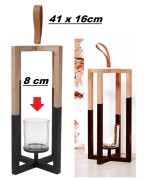 Ljuslykta Trä 41cm 