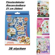 Fönsterdekaler Paw Patrol m.m