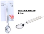 Glasskopa 21 cm rostfri 