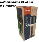 Solcellslampa 21cm