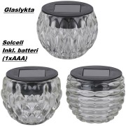 Solcellslykta 8cm