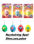 Nyckelring Spel Sten,sax,påse