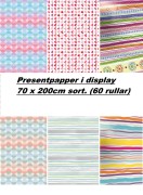 Presentpapper i display