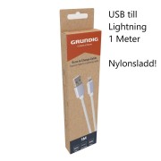 Laddsladd USB till Lightning 1M 
