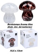 Bordslampa Svamp Glas