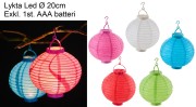 Lykta Led Ø 20cm 5frg.