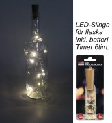 LED-Slinga för flaska