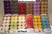 Doftvärmeljus 10-pack