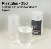 Plastglas 25cl
