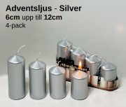 Adventsljus - Silver