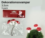 Dekorationssvampar - 3-pack
