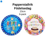 Papptallrik - Födelsedag
