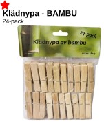 Klädnypor BAMBU