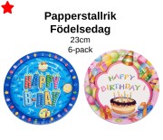 Papptallrik - Födelsedag