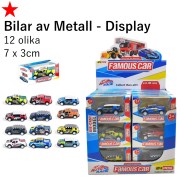 Bilar METALL i Display