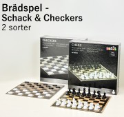 Brädspel - Schack & Checkers små